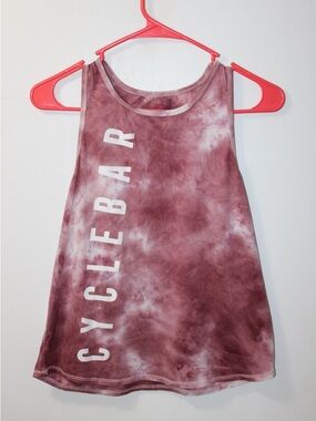 CycleBar Dusty Rose Tie-Dye Tank Top